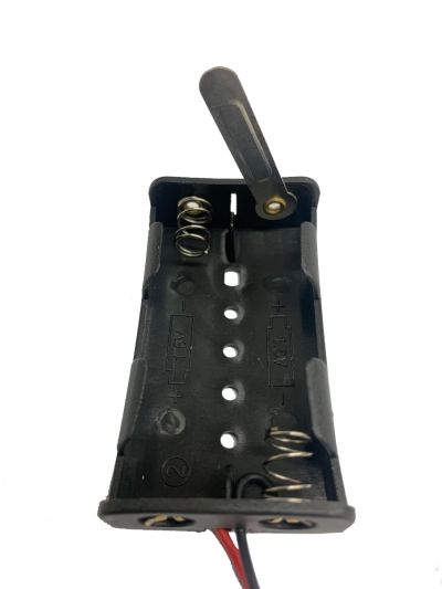 2AA Battery Holder w/ Lever Switch - Cat# 70-32142ST