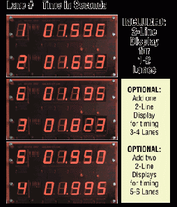 6 Multi-Lane Timer (1-6 Lanes) - Cat#19-1003-6L