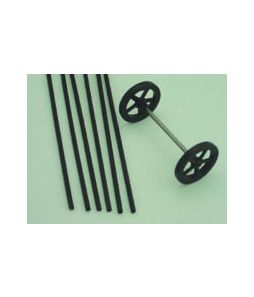 Axles - 12" Steel - 6/pkg - Cat# 19-1028
