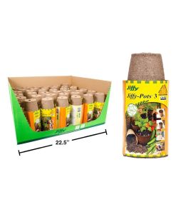 10 pc 3" Round Jiffy Peat Pots - Cat# 19-1245