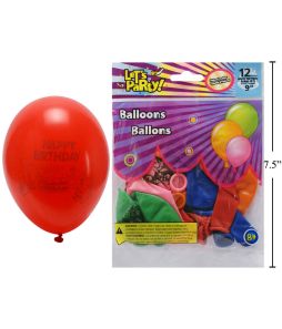 Assorted Balloons - 24/pkg - Cat# 19-2025