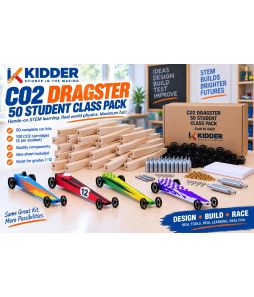 C02 Dragster 50 Student Class Pack WITH wood - Cat# 19-5420