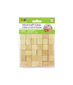 Craftwood 5/8" (15mm) cubes - 36/pkg - Cat# 70-2669-00