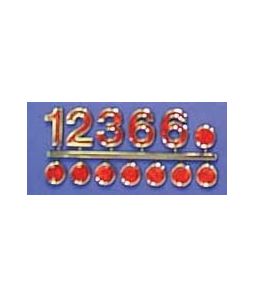 Colourful Glitter Numerals 