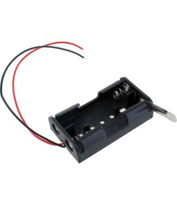 Battery Holders - 2 AA Cell with leads & On/Off Knife Switch - Cat# 70-32-142