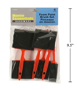 6-pc. Foam Brushes Set, pbh - Cat# 70-3430-00