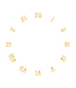 Wooden Roman Clock Numerals 4", 12 digit set – 70-RM4-12
