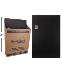 BLACK Foam Board - 50x76x0.5cm - 5/pkg - Cat# 80-1250-BK