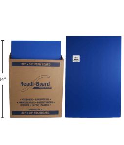 BLUE Foam Board - 50x76x0.5cm - 5/pkg - Cat# 80-1250-BU