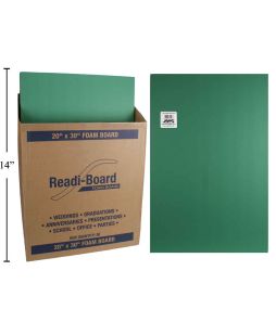 GREEN Foam Board - 50x76x0.5cm - 5/pkg - Cat# 80-1250-GR