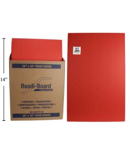 RED Foam Board - 50x76-0.5cm - 5/pkg - Cat# 80-1250-RD