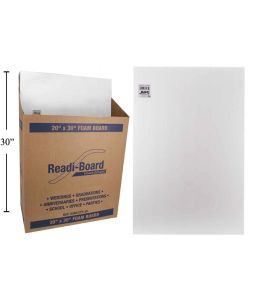 WHITE Foam Board - 50x76x0.50cm - 5/pkg - Cat# 80-1250-WH