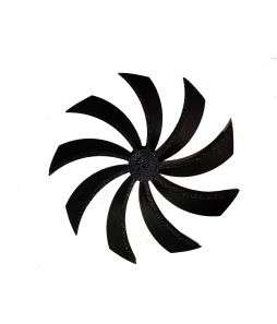 9 Blade Fan Propeller 3.5" x 2mm hole - Cat# 80-355PRP2