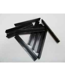 Black Gear Racks - 100 X 15mm - 10/pkg - Cat# 80-3574-25 
