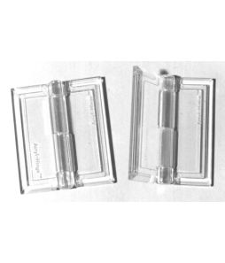 Clear Acrylic Hinges - Cat# 80-4247-00