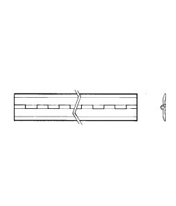 Clear Piano Hinges 12" - Cat# 80-4252-00