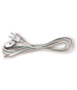 Lamp Cord 6' with Plug & Inline Switch - Cat# 80-4448-BN