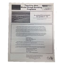 Teaching with Model Bridge Building - Cat# 80-5775-00