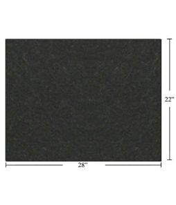  22"x28" Bristol Board, Black w/upc code - 25/pkg - Cat# 83-1258-BK