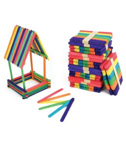Coloured Popsicle Sticks - 1000/pkg - Cat# 83-16COLOR