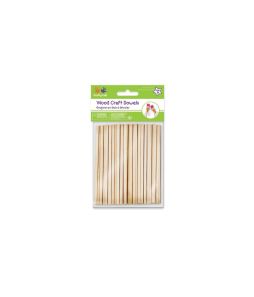 Craftwood 1/8"x4" natural dowel - 100/pkg - Cat# 83-2002018