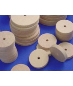 MDF Wheels - 3/16" Diameter hole - Assorted Pack 150/pkg- Cat# 83-54-1262