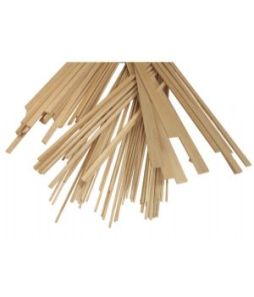 Balsa Wood Strips - 6mm x 6mm x 61cm (1/4" x 1/4" x24") 100/pkg - Cat# 83-AW066