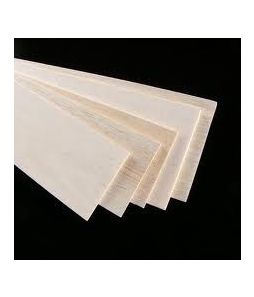 Balsa Wood Sheets - 4" x 18" x 1/8" (3mm) 6/pk - Cat# 83-AW404