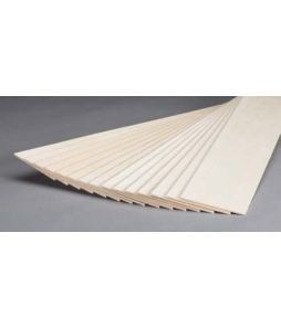 Basswood Sheets - 4 x 24 x 3/32" - 6/pkg Cat# 83-BW403
