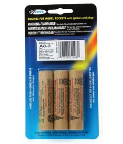 A8-3 Rocket Engines w/Ignitors 3/pkg 99-E6914