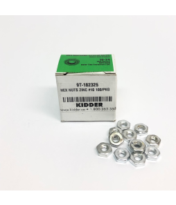 #10 Hex Nut - 100/pkg - Cat# 9T-182325