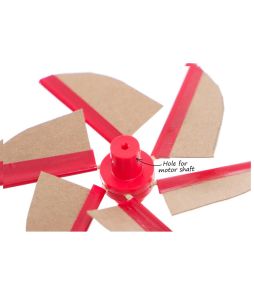 Propeller / Wind Turbine Rotor Kit - Build Your Own - Dowel Mount - Cat# 9T-182366