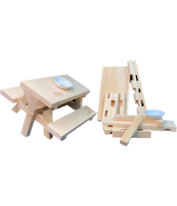 Squirrel Picnic Table Woodworking Kit - Cat# BKT04001EA