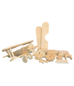 Stunt Biplane Woodworking Kit - Cat# BKT02001EA