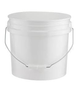 3 Gallon White Pail with Handle - Cat# 83-1675-00