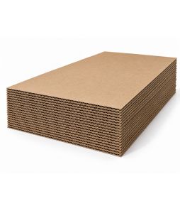 Cardboard Flute Sheets - 20x29.75" - 25/pkg - Cat# CS-FLUTE-09