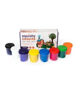 Squishy Circuits - Dough Kit - 7 containers - Cat# SQ-98357