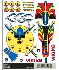 Viking Sail Boat Decals