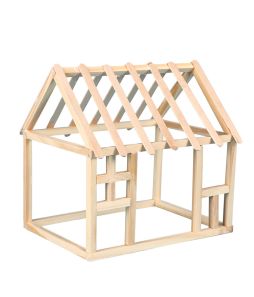 Wooden House Frame Kit - Cat# 80-50-W044
