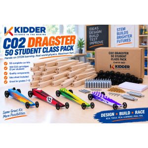C02 Dragster 50 Student Class Pack WITH wood - Cat# 19-5420