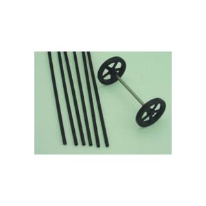 Axles - 12" Steel - 6/pkg - Cat# 19-1028