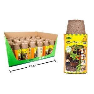 10 pc 3" Round Jiffy Peat Pots - Cat# 19-1245