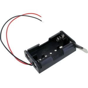 Battery Holders - 2 AA Cell with leads & On/Off Knife Switch - Cat# 70-32-142