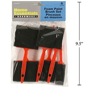 6-pc. Foam Brushes Set, pbh - Cat# 70-3430-00