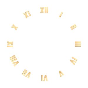 Wooden Roman Clock Numerals 4", 12 digit set – 70-RM4-12