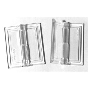 Clear Acrylic Hinges - Cat# 80-4247-00
