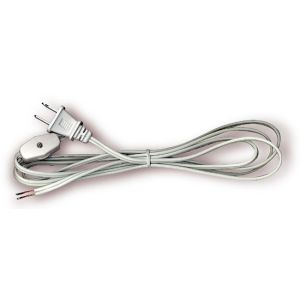 Lamp Cord 6' with Plug & Inline Switch - Cat# 80-4448-BN