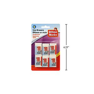 Pencil Eraser - 6/pkg - Cat# 83-1162-ER