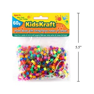 Plastic Beads Assorted - 60g - Cat# 83-1236-00