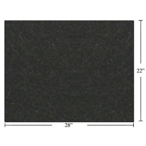  22"x28" Bristol Board, Black w/upc code - 25/pkg - Cat# 83-1258-BK